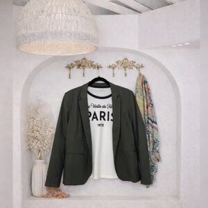 Spring Forest green blazer M ptp 20”
